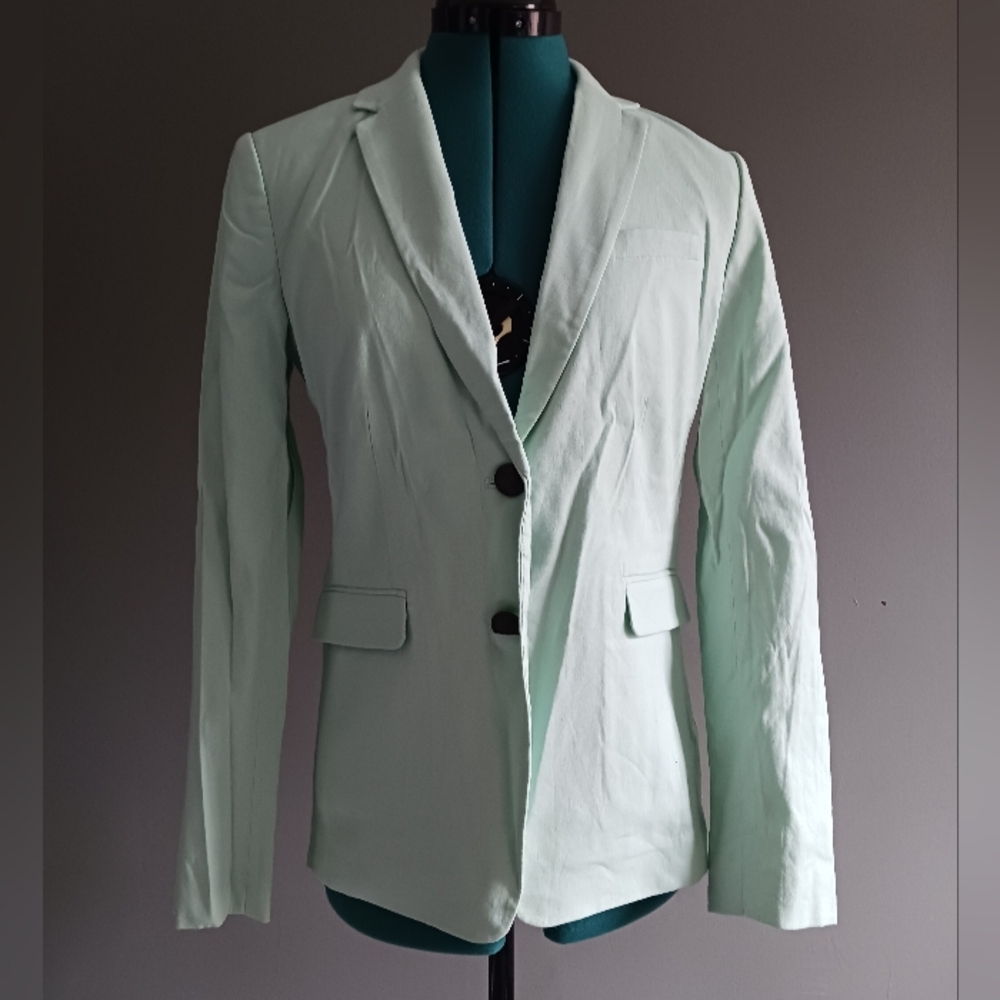 Rag & Bone Linen Blend Mint Color Blazer Jacket  Size 2